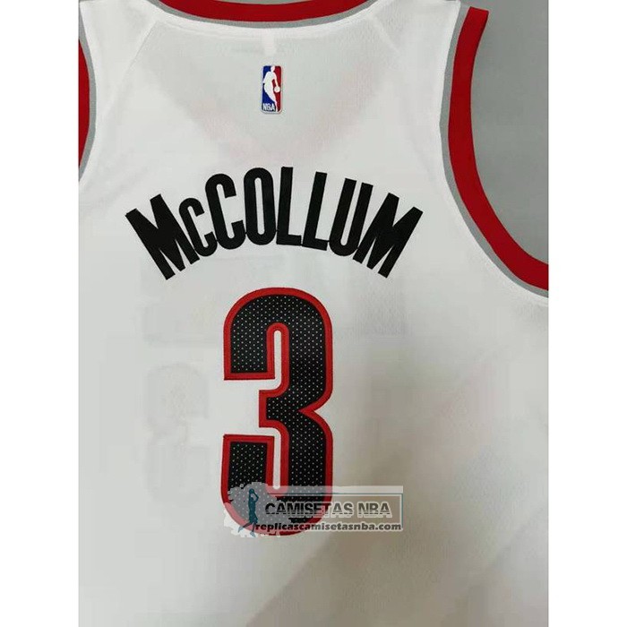Camiseta Portland Trail Blazers C.j. McCollum Association 2020-21 Blanco